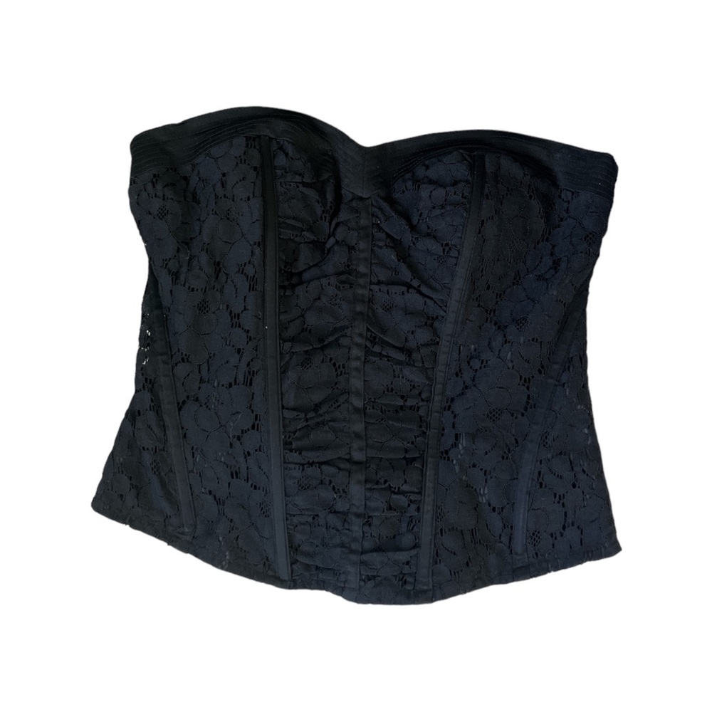 Y2k vintage forever 21 black lace corset